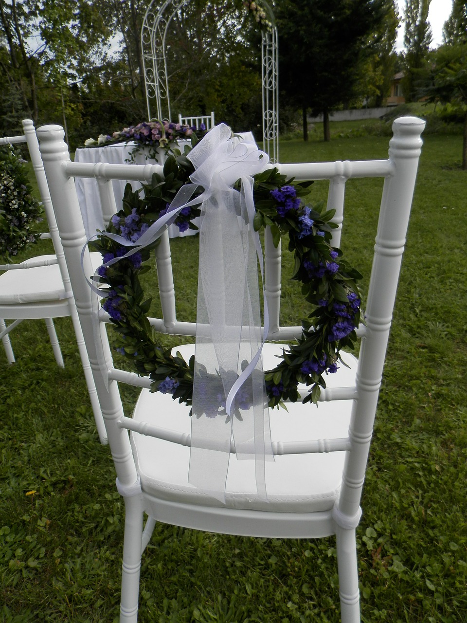 chair wedding scenery free photo