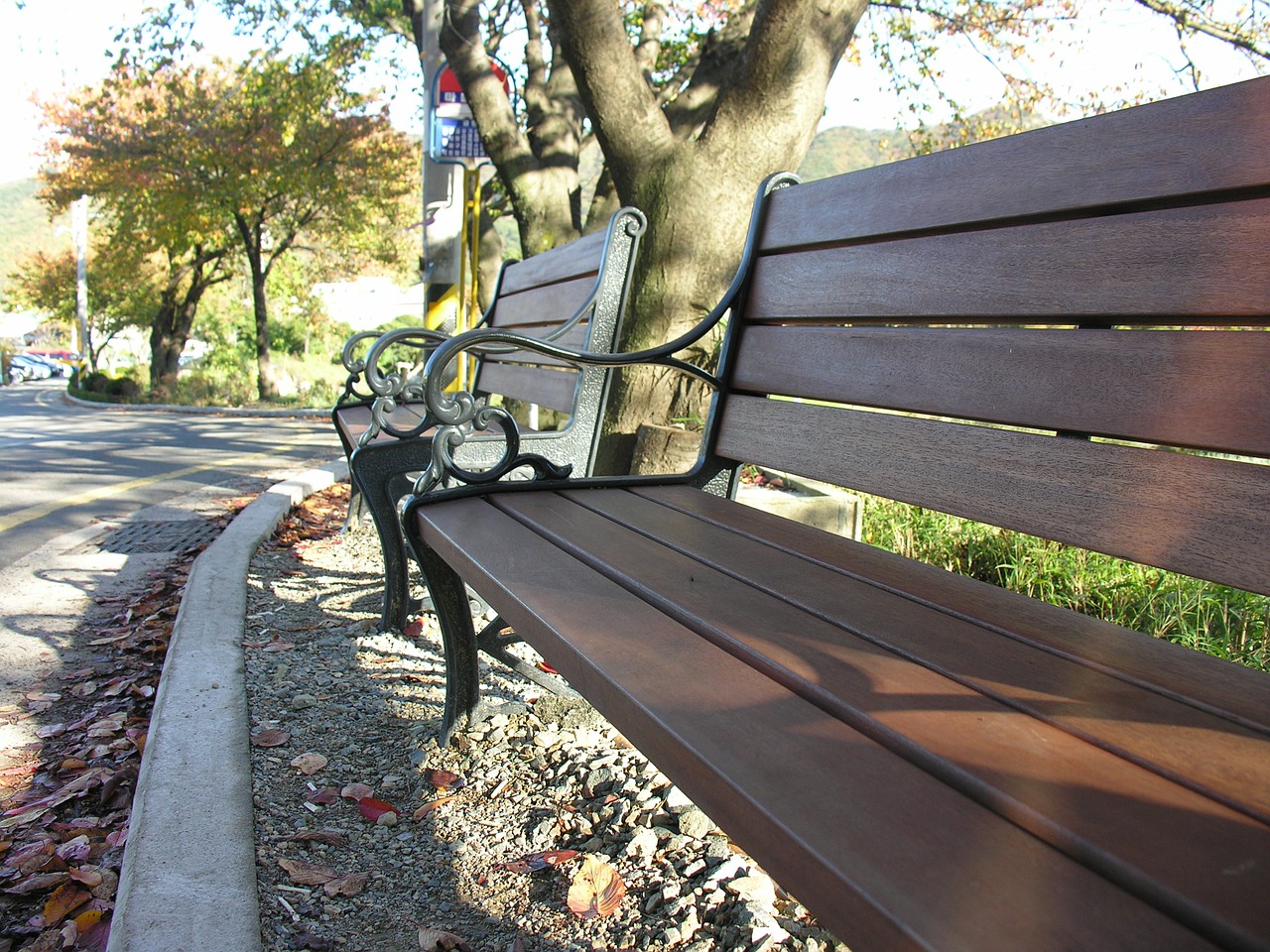 chair landscape street free photo