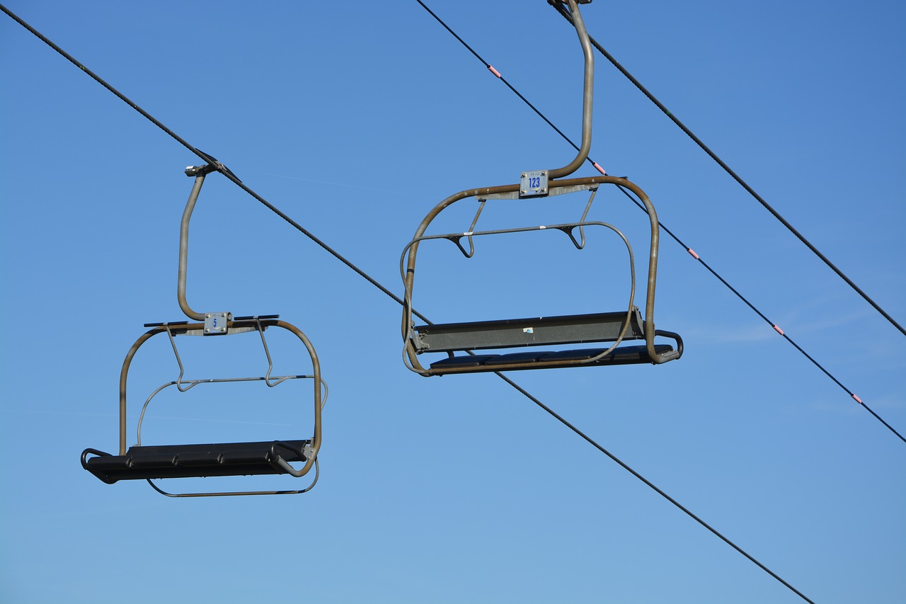 chair lift mountain annecy free photo