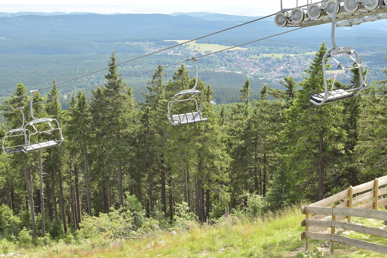 chairlift landscape mountains free photo