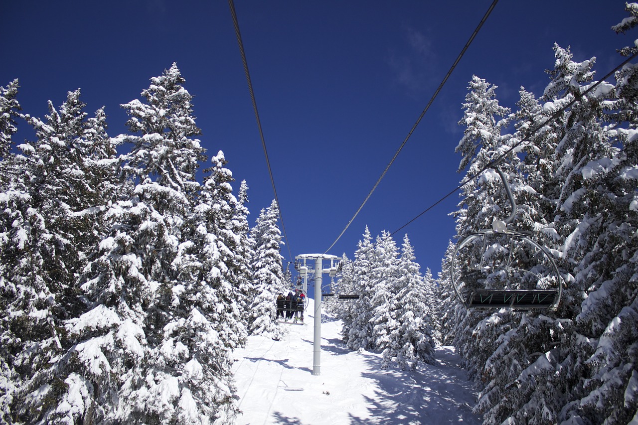 chairlift snow ski free photo