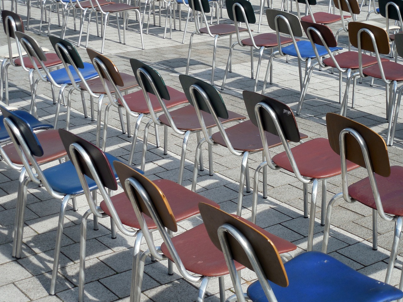 chairs chair series rows of seats free photo
