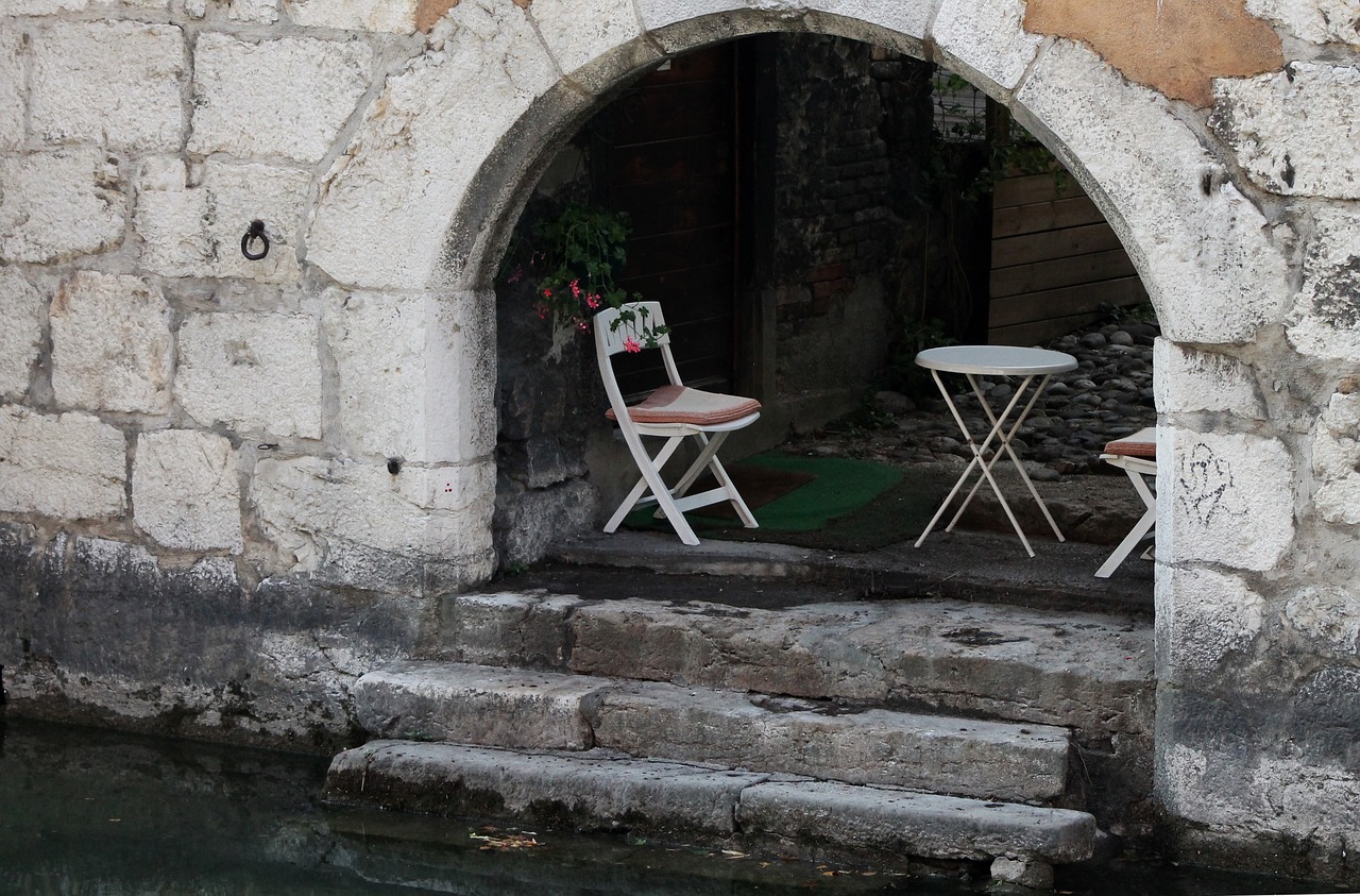 chairs terrace water free photo