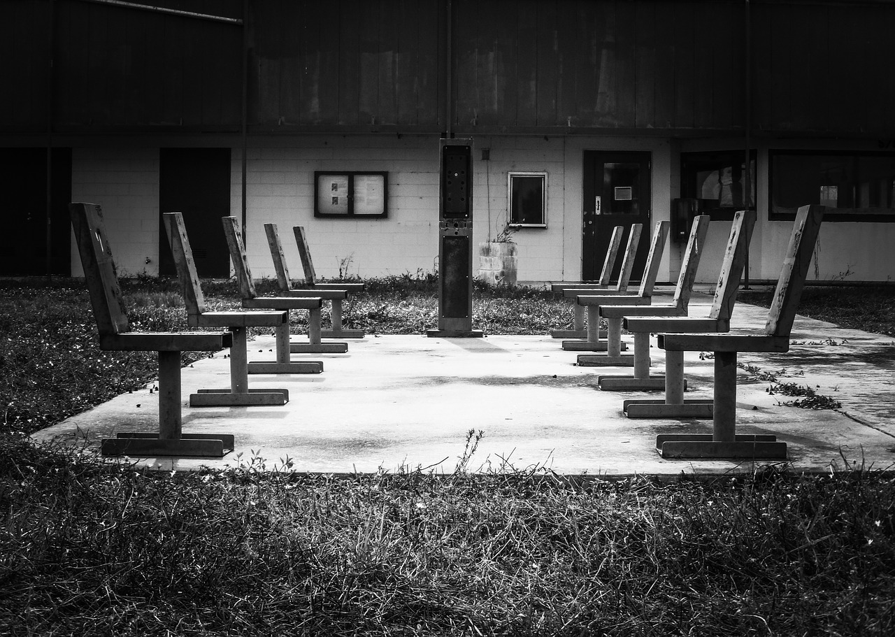 chairs empty abandoned free photo