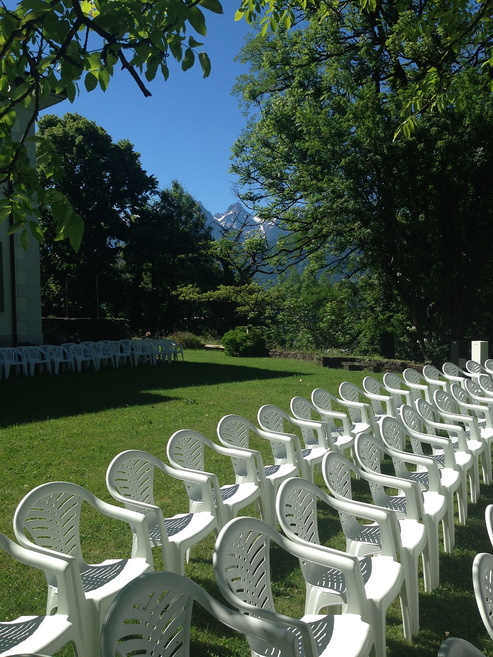 chairs park summer free photo