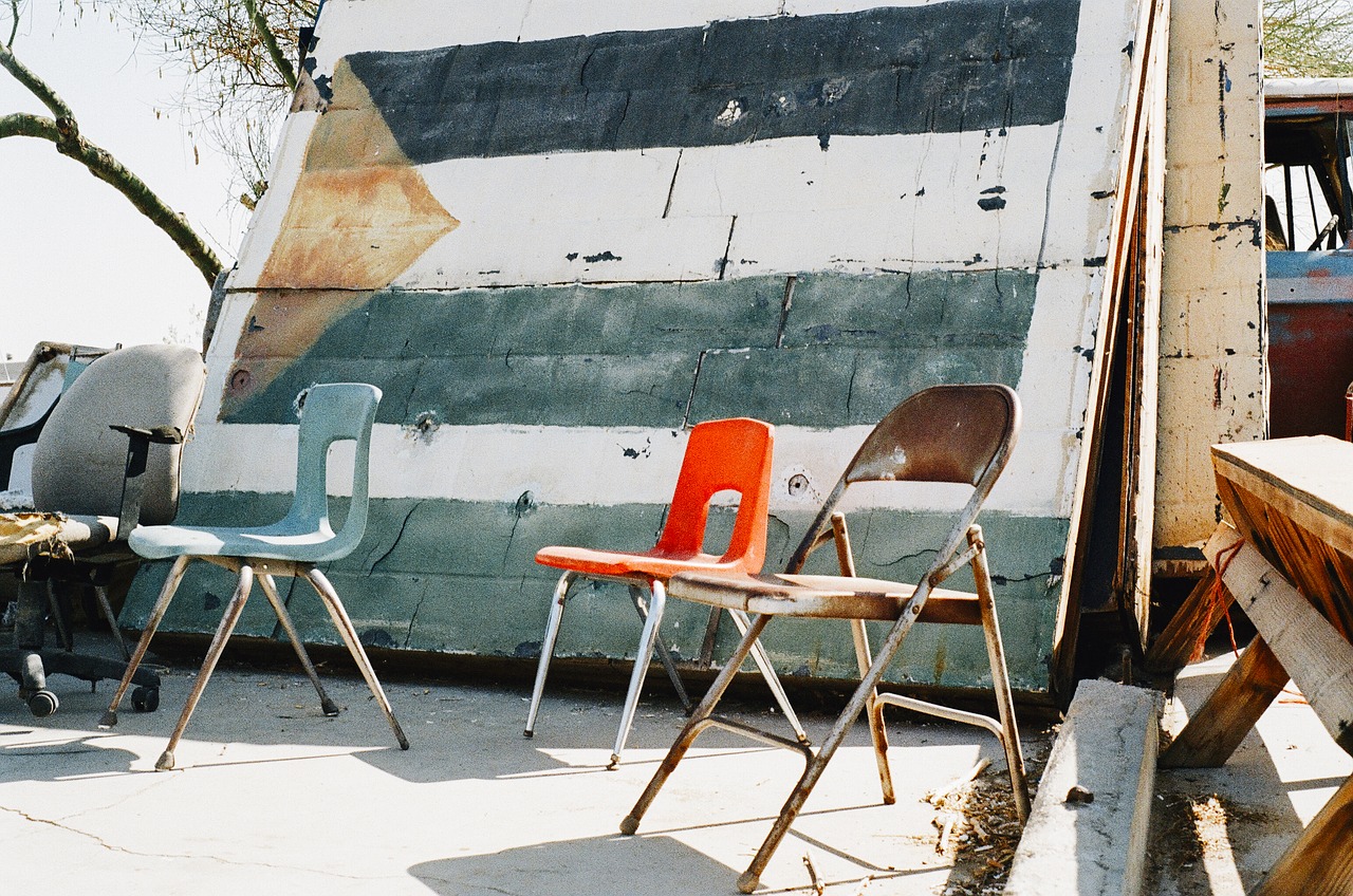 chairs paint wall free photo