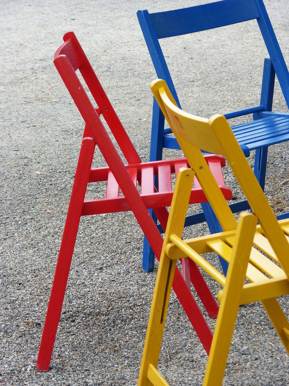 chairs  colors  folding chairs free photo