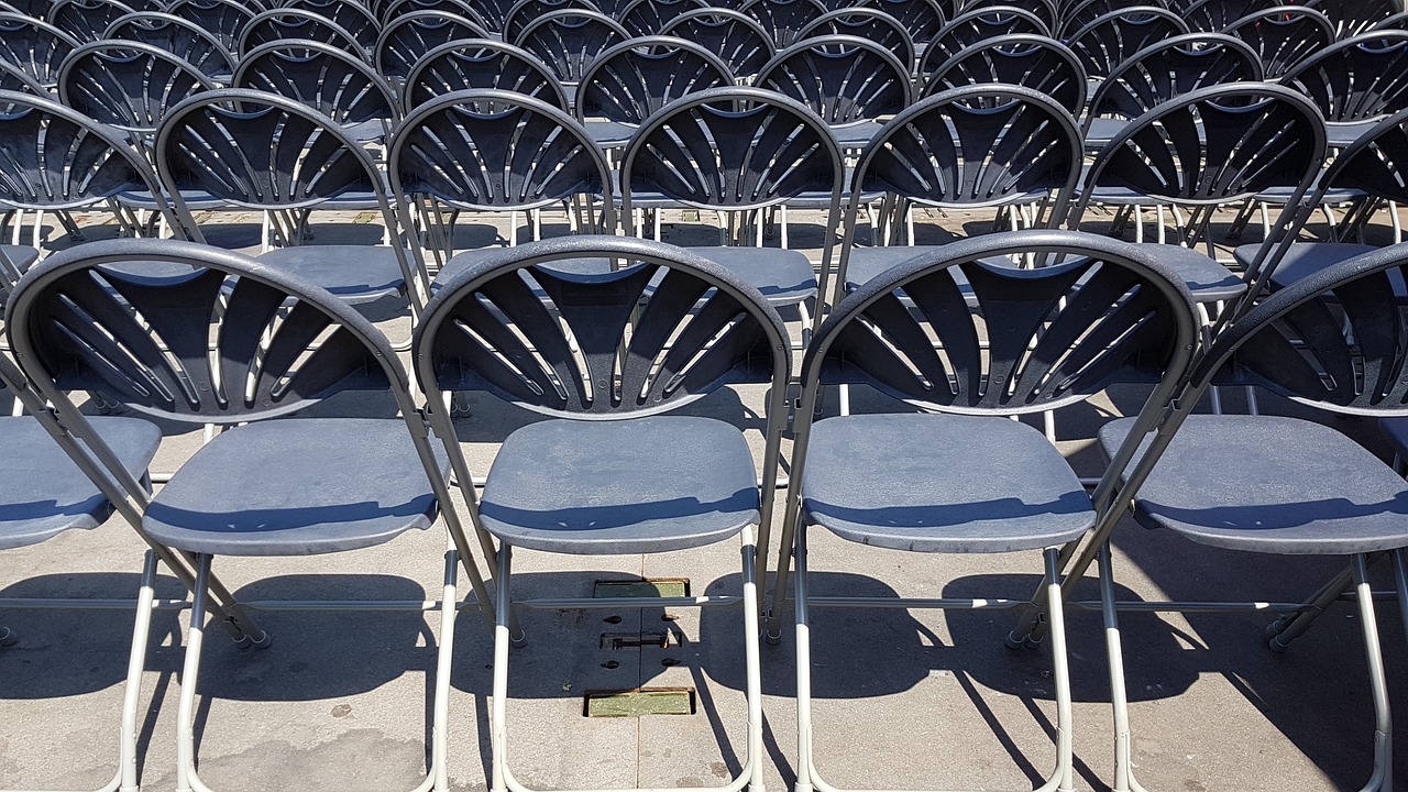 chairs  stage  stadium free photo