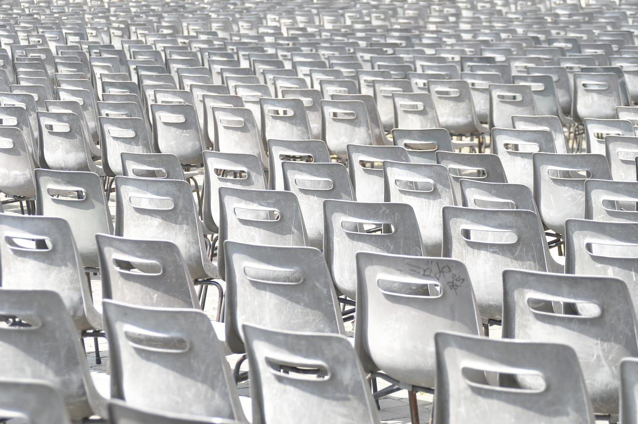 chairs rows of seats group free photo
