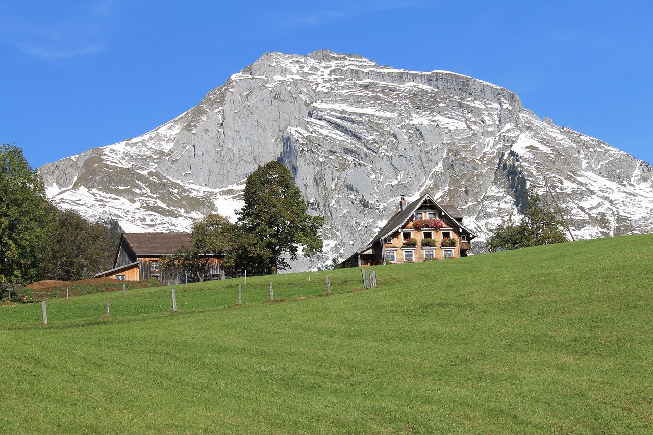 chalet mountain switzerland free photo