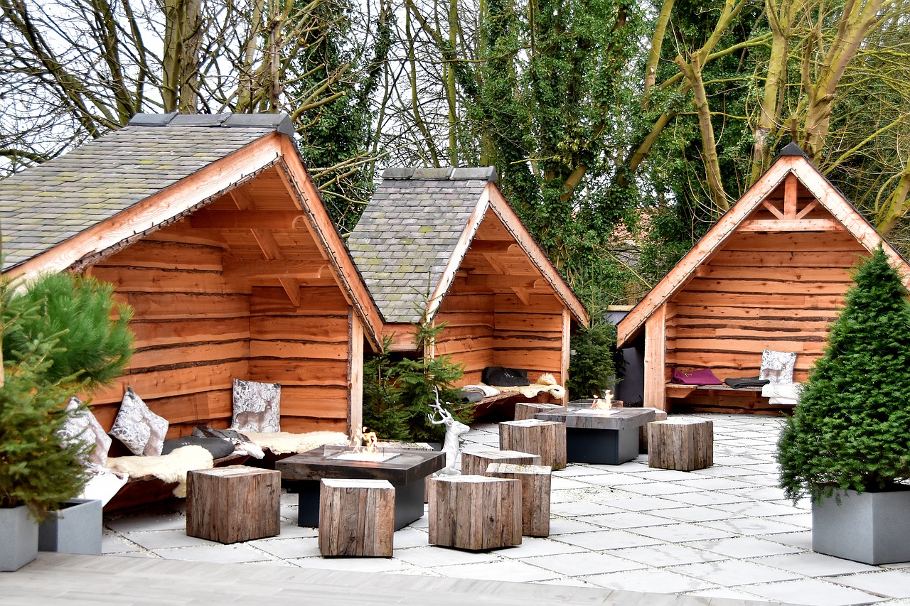 chalet  huts  spa free photo