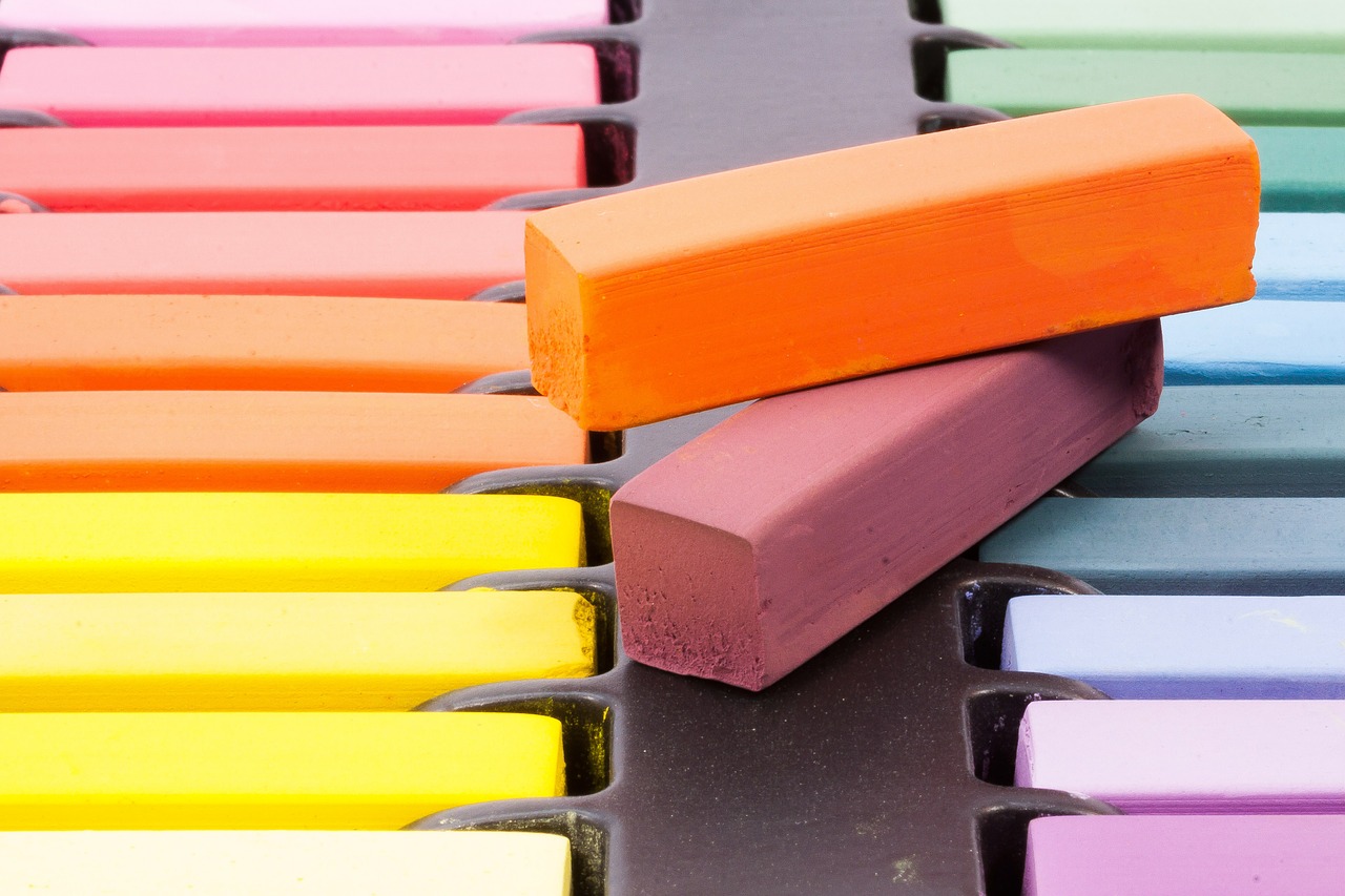 chalk color colorful free photo