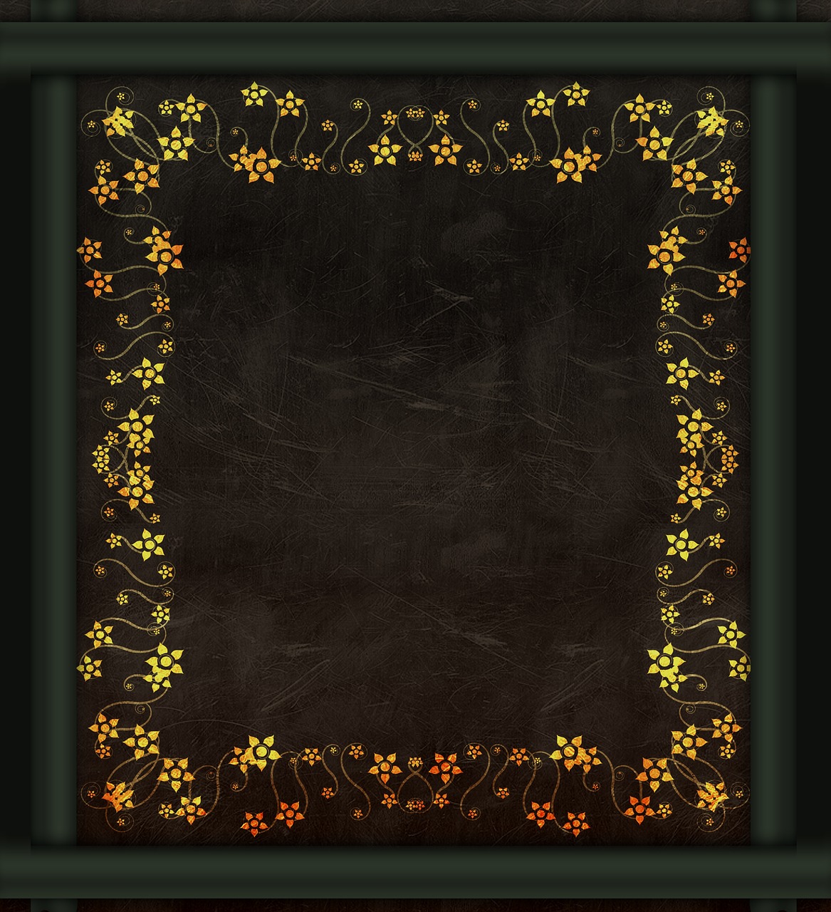 chalk board  bamboo  gold leaf free photo