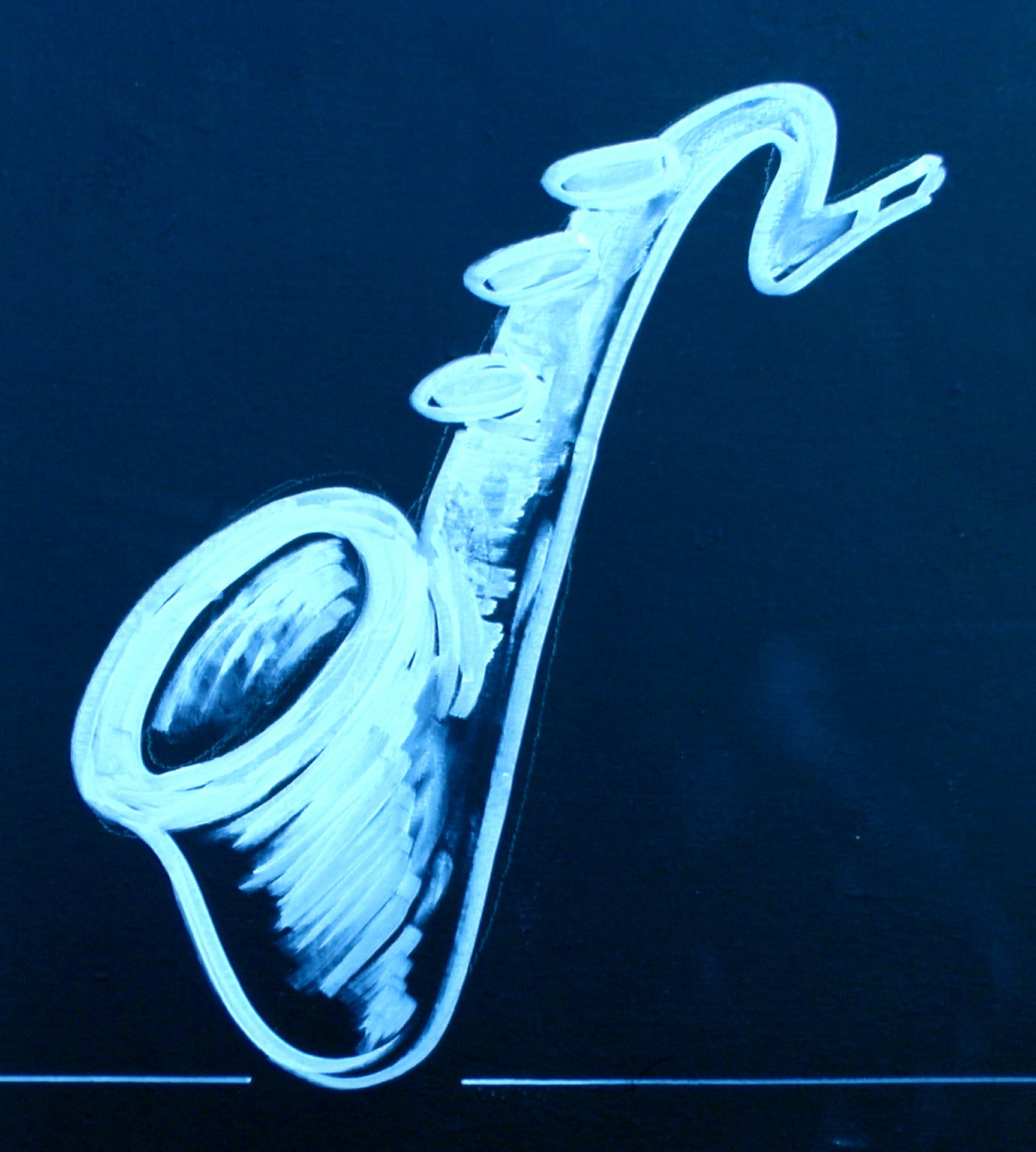 saxophone saxophones chalk free photo