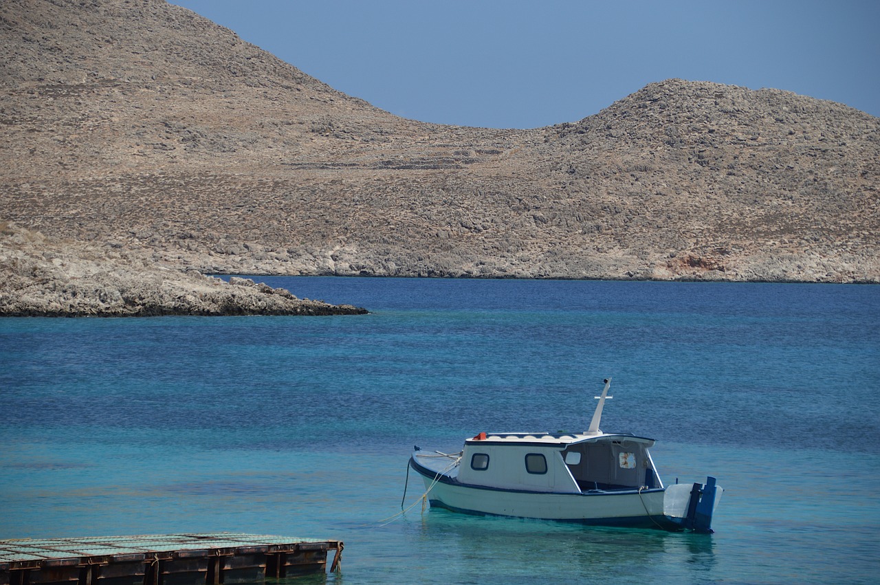 chalki bay boat free photo