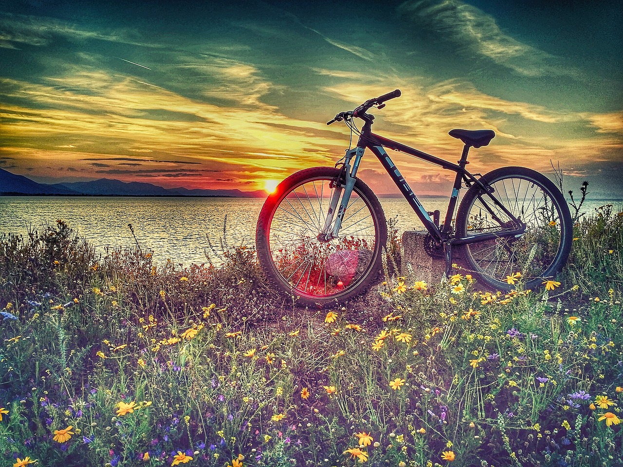 chalkida cubebikes sunset free photo