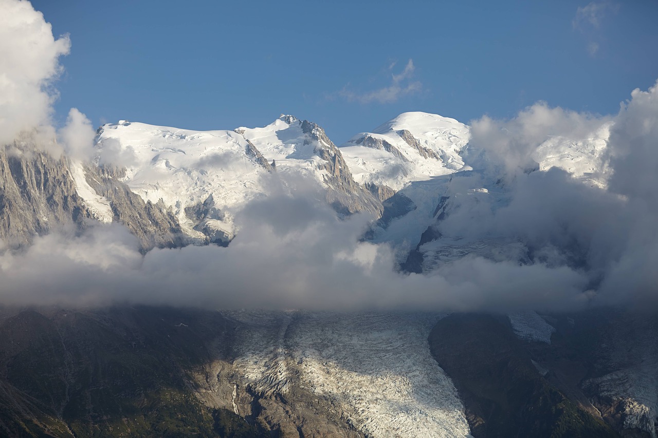 chamonix glacier landscape free photo
