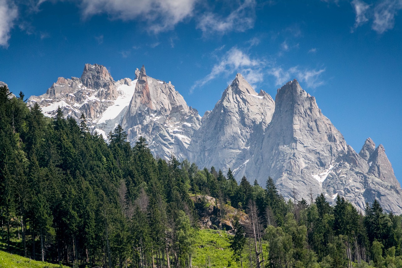 chamonix mountain park free photo