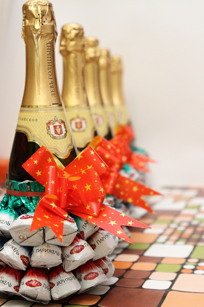 champagne candy holiday free photo