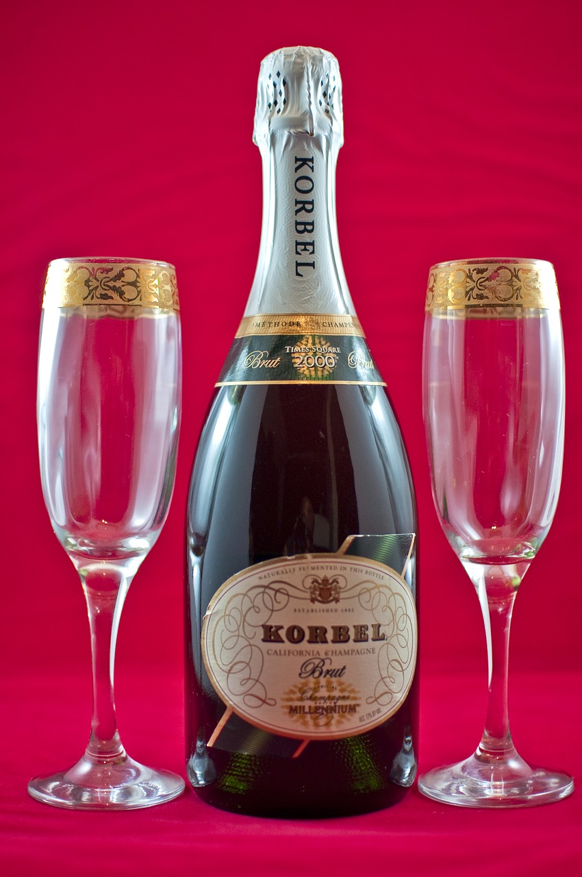 champagne celebration bubbly free photo