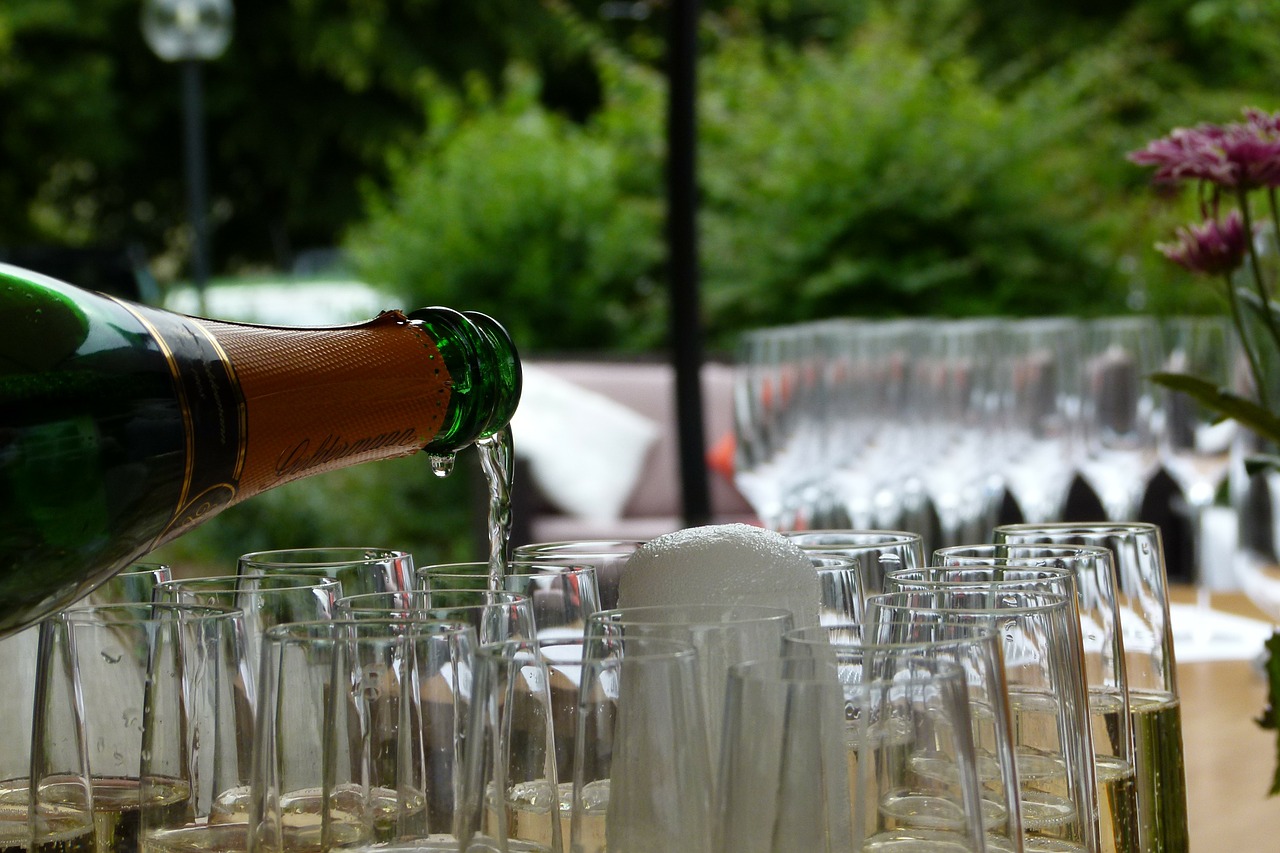 champagne semi sparkling wine flute free photo