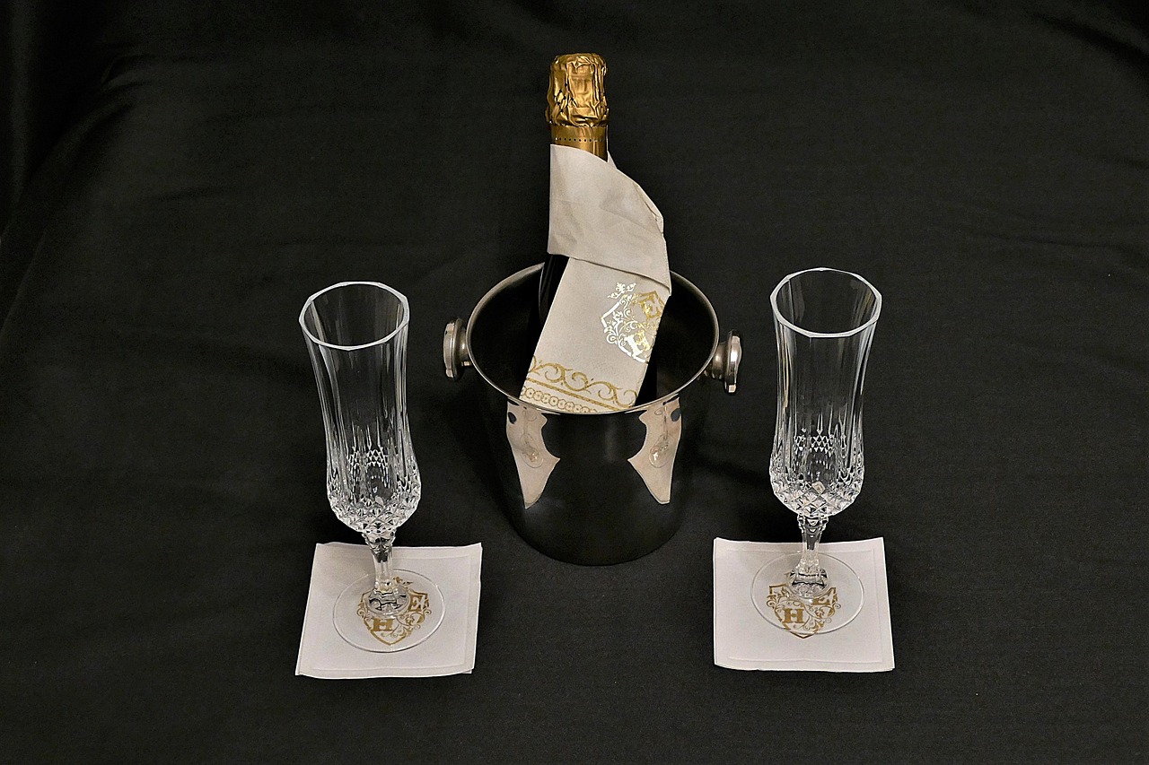 champagne glasses champagne cooler free photo