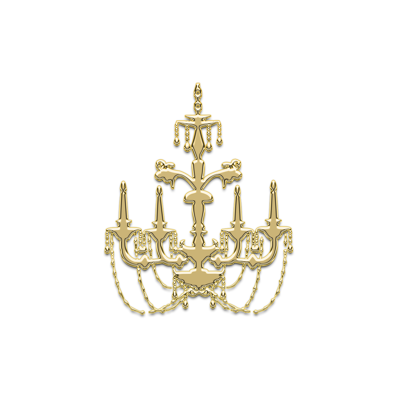 chandelier gold vintage free photo