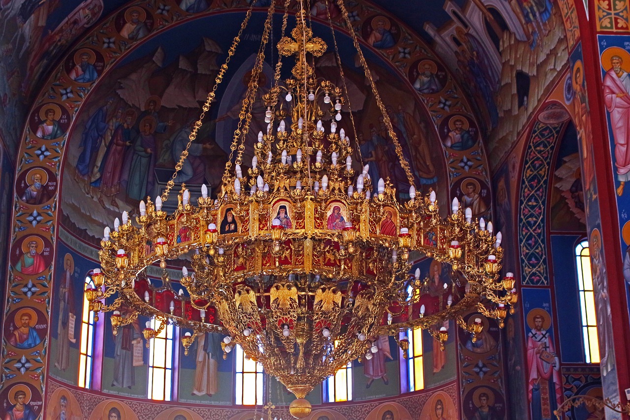 chandelier  splendor  church free photo