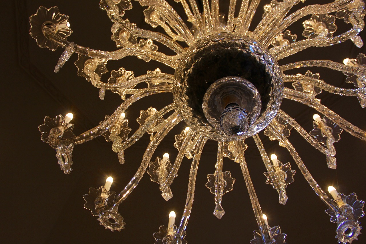 chandelier crystal luxury free photo