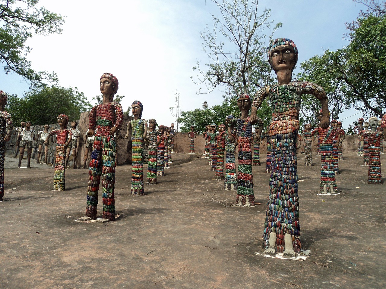 chandigarh india rock garden free photo