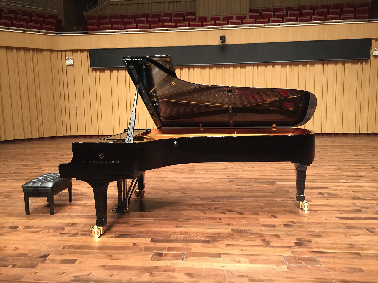changsha concert hall stage steinway piano free photo