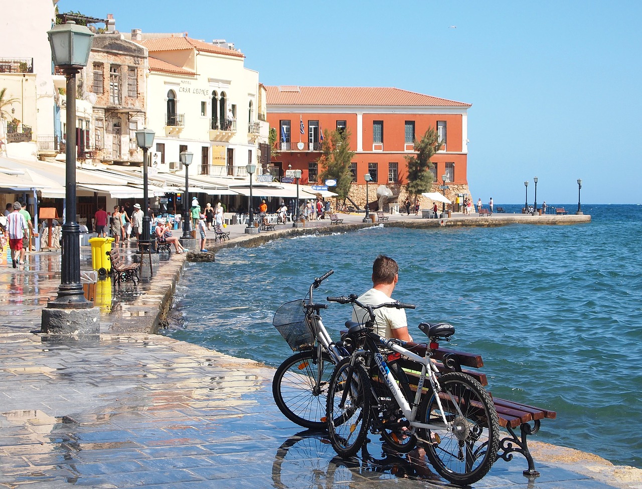 chania crete port free photo