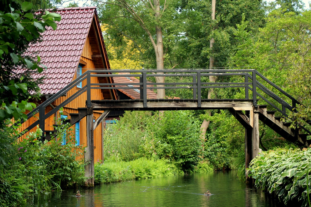 channel  water  bridge free photo