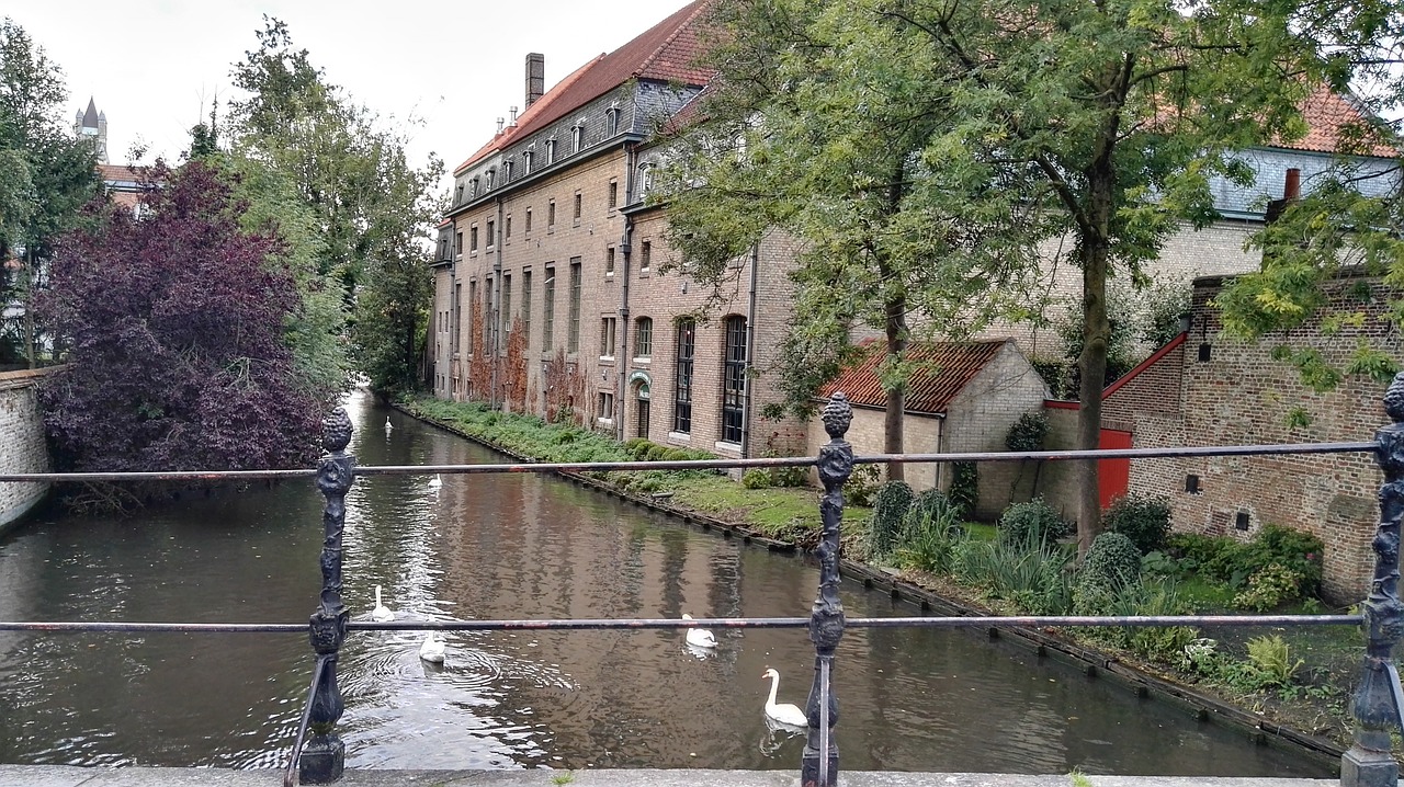 channel bruges river free photo