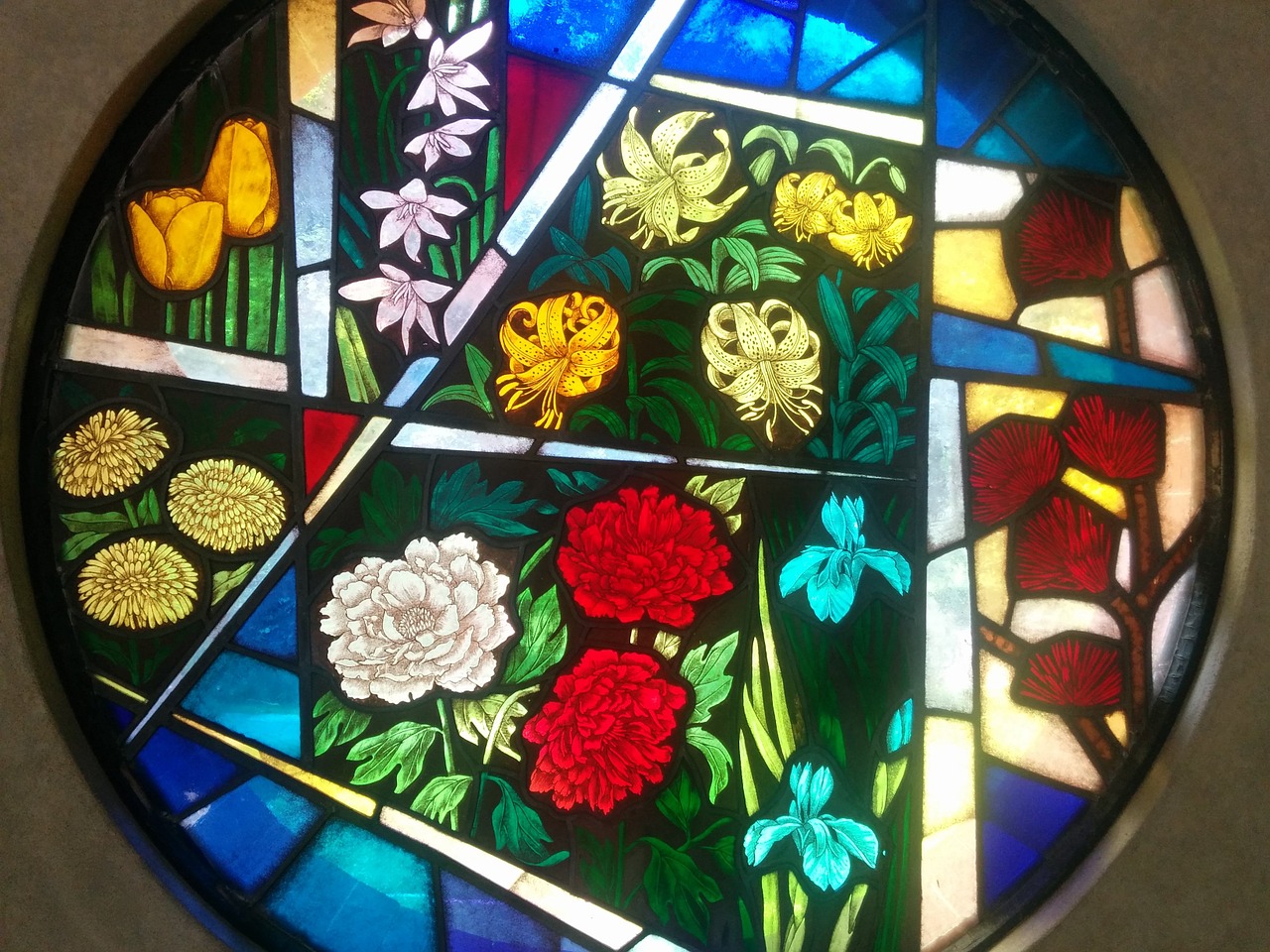 chapel glass window art free photo