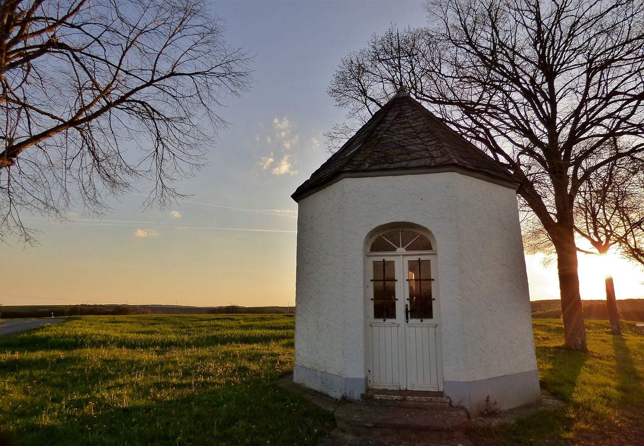 chapel religion sunset free photo