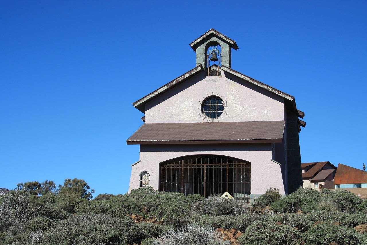 chapel tenerife teide national park free photo