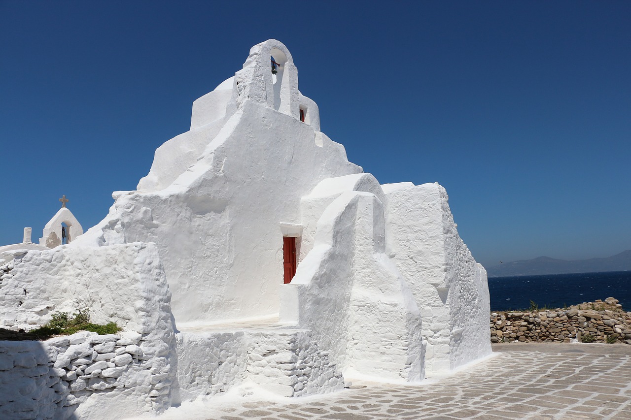 chapel mykonos greece free photo