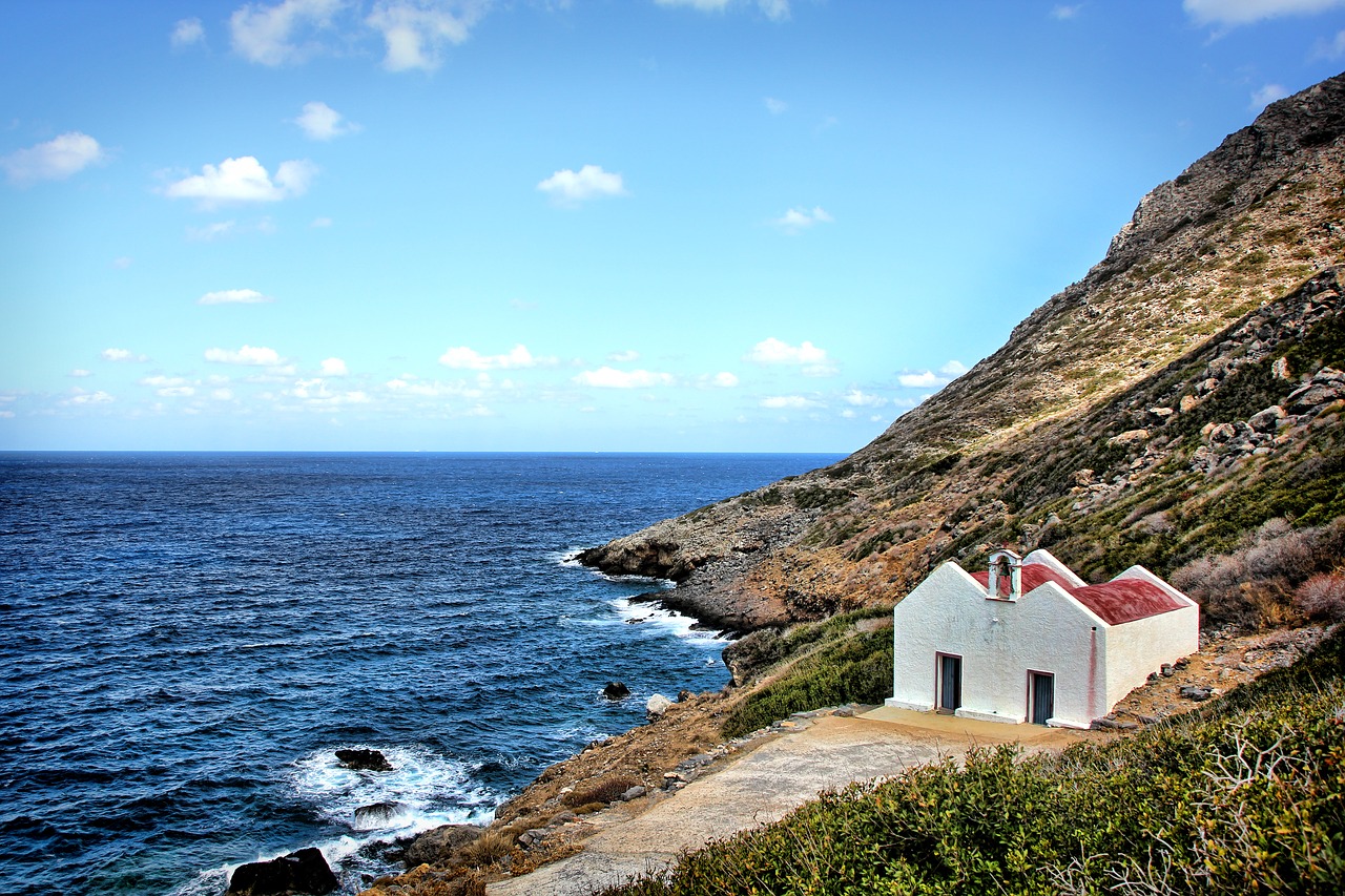 chapel coast greece free photo