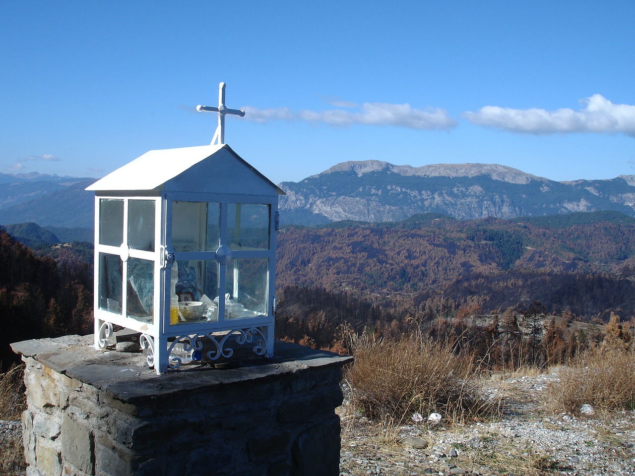 chapel greece roman catholic free photo