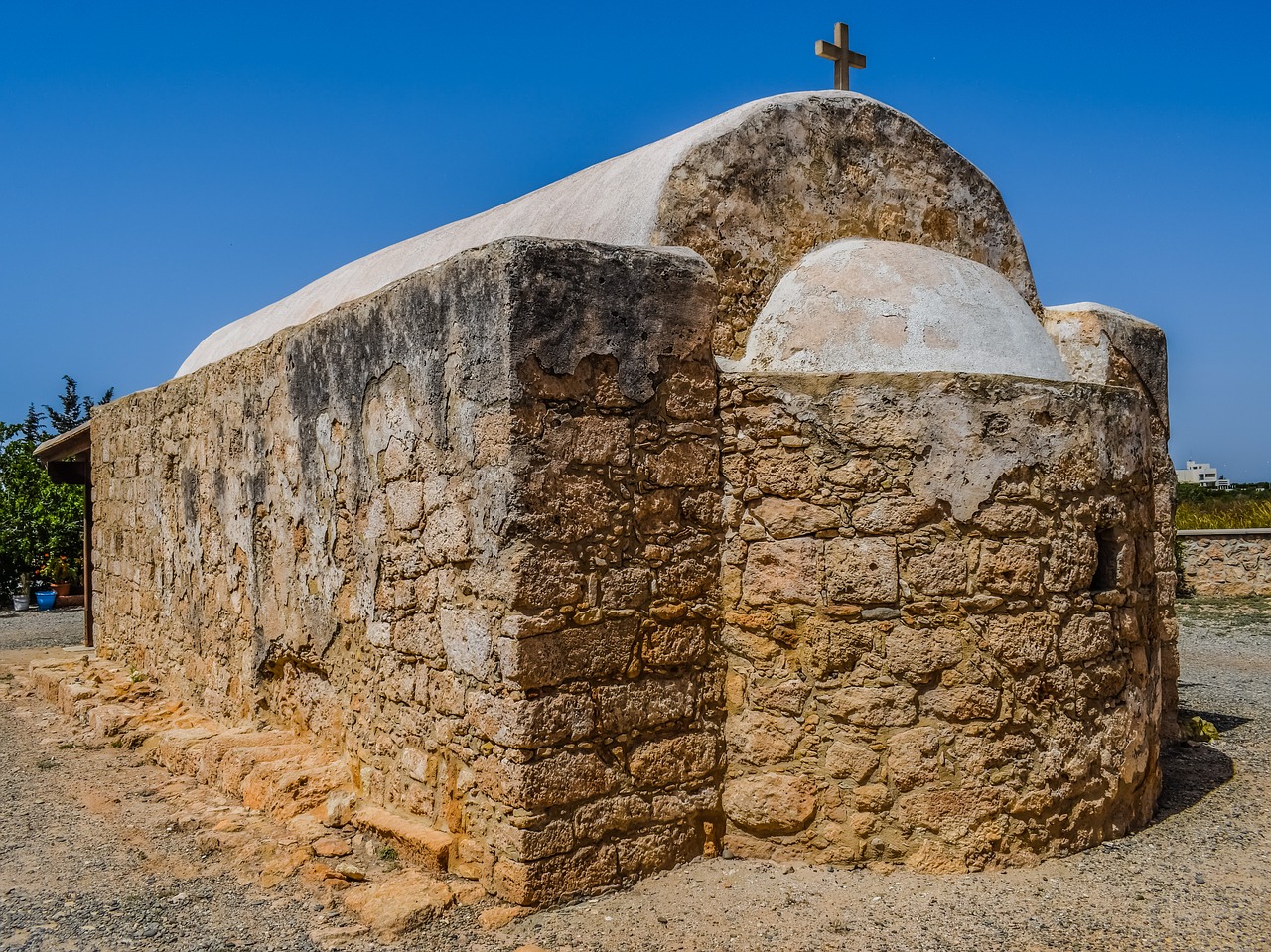 chapel old potamos liopetri free photo