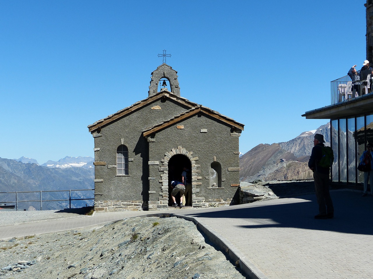 chapel alpine mountains free photo