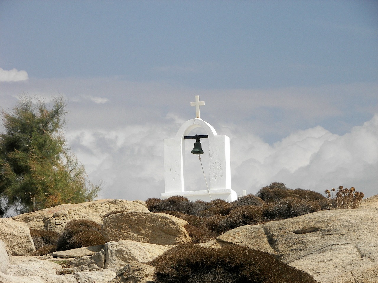 chapel cyclades naxos free photo