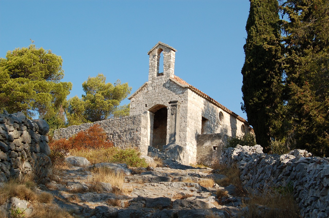 chapel  croatia  island of hvar free photo