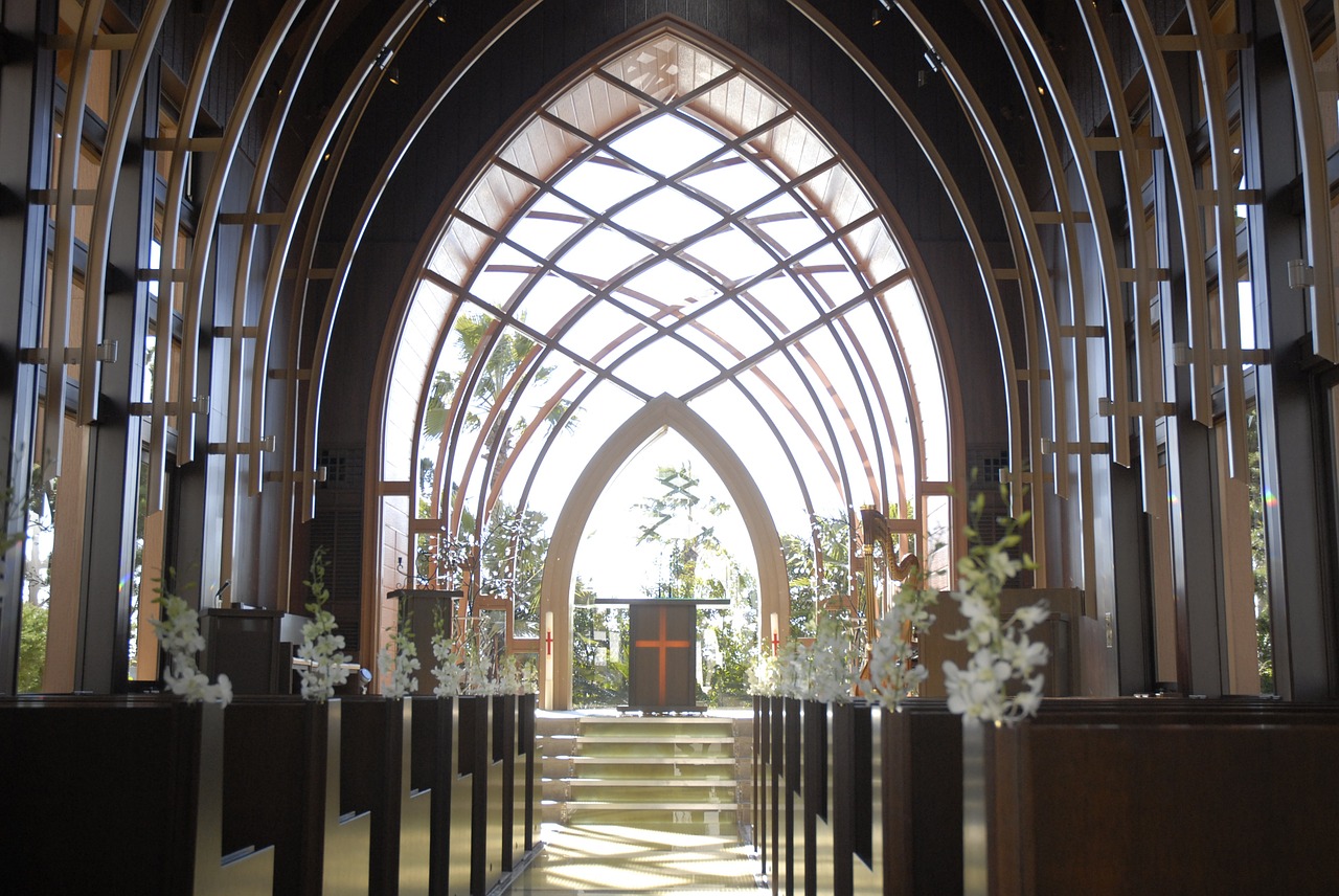 chapel wedding glass free photo