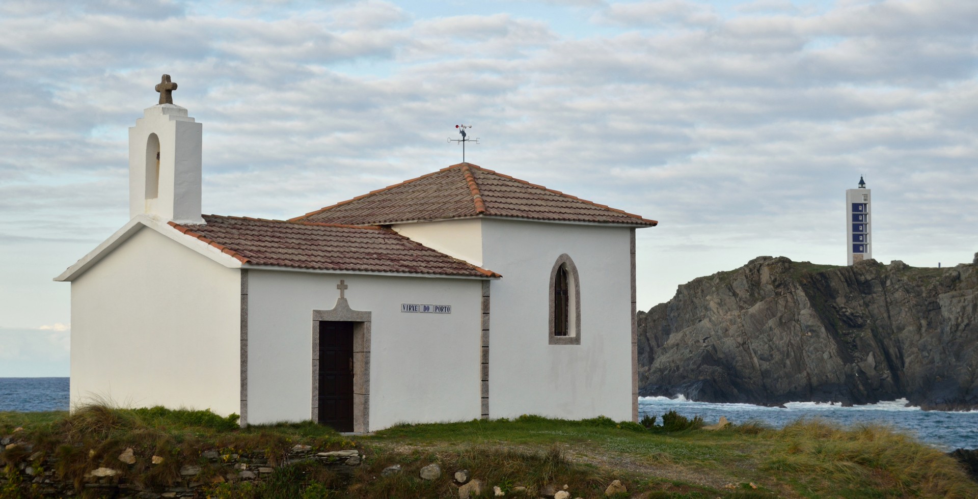 chapel lighthouse coast free photo