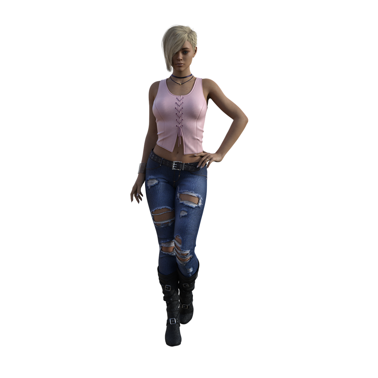character  3d  female free photo