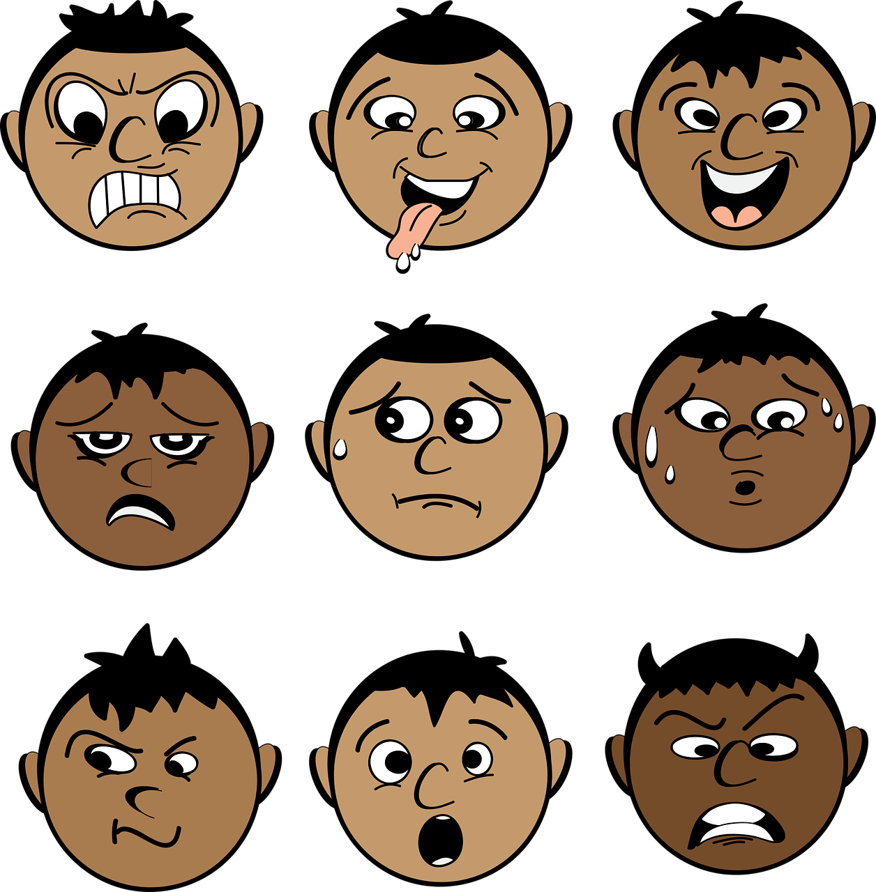 characters emotions gui free photo