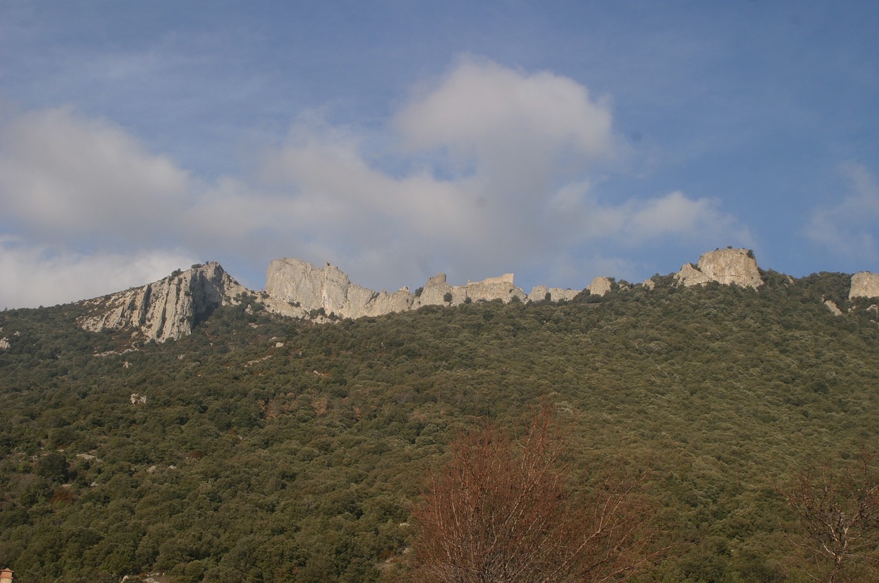 château de peyrepertuse rock castle free photo