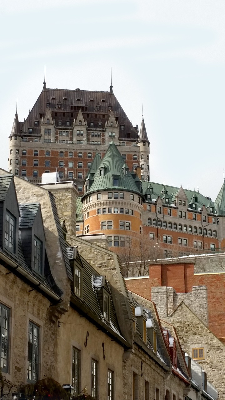 quebec old quebec chateau frontenac free photo